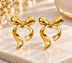 Golden Stud Earrings Set