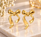Golden Stud Earrings Set