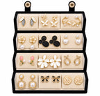 Gold Tone Earrings Set for Women, 12 Pairs