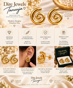 Spiral Statement Earrings