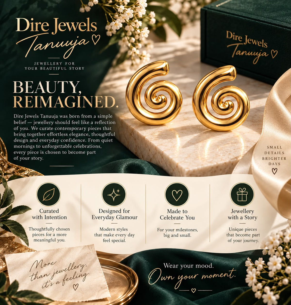 Spiral Statement Earrings