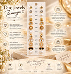 12-Month Golden Stud Earrings Collection
