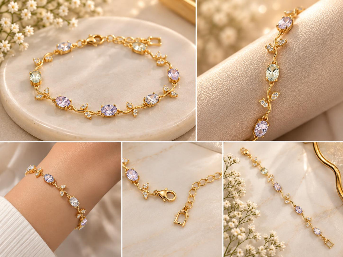 Sparkling tulip bracelet
