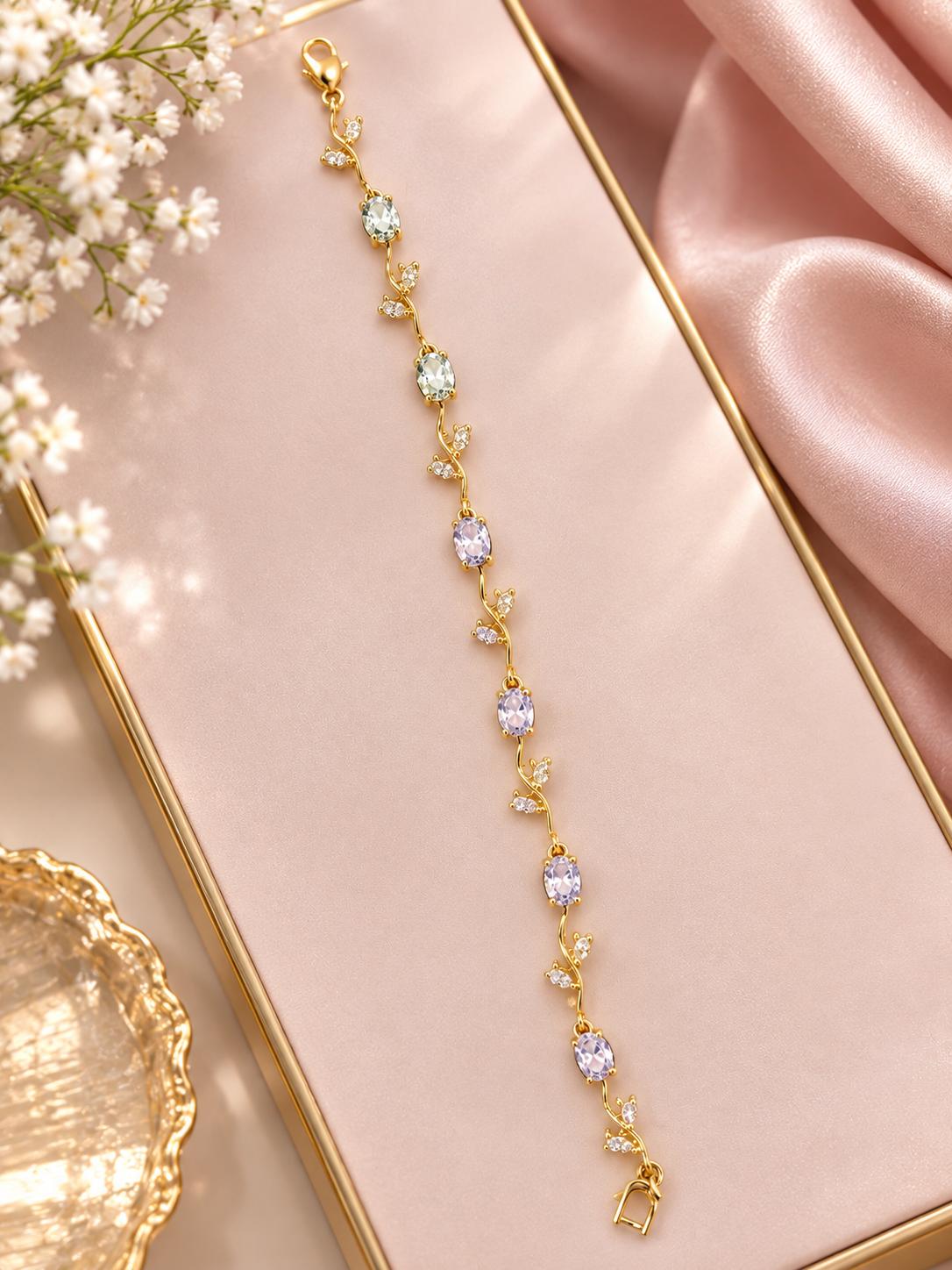 Sparkling tulip bracelet