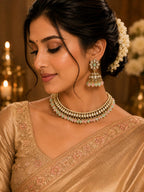 Kundan pearl choker