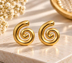Spiral Statement Earrings