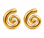 Spiral Statement Earrings