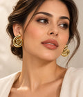Spiral Statement Earrings