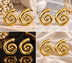 Spiral Statement Earrings