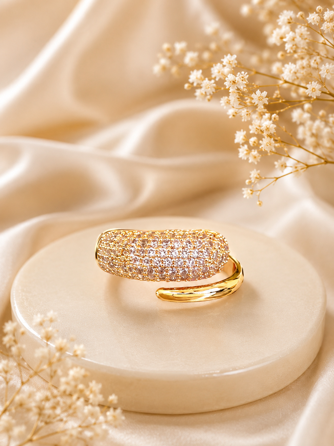 American dimond cocktail ring