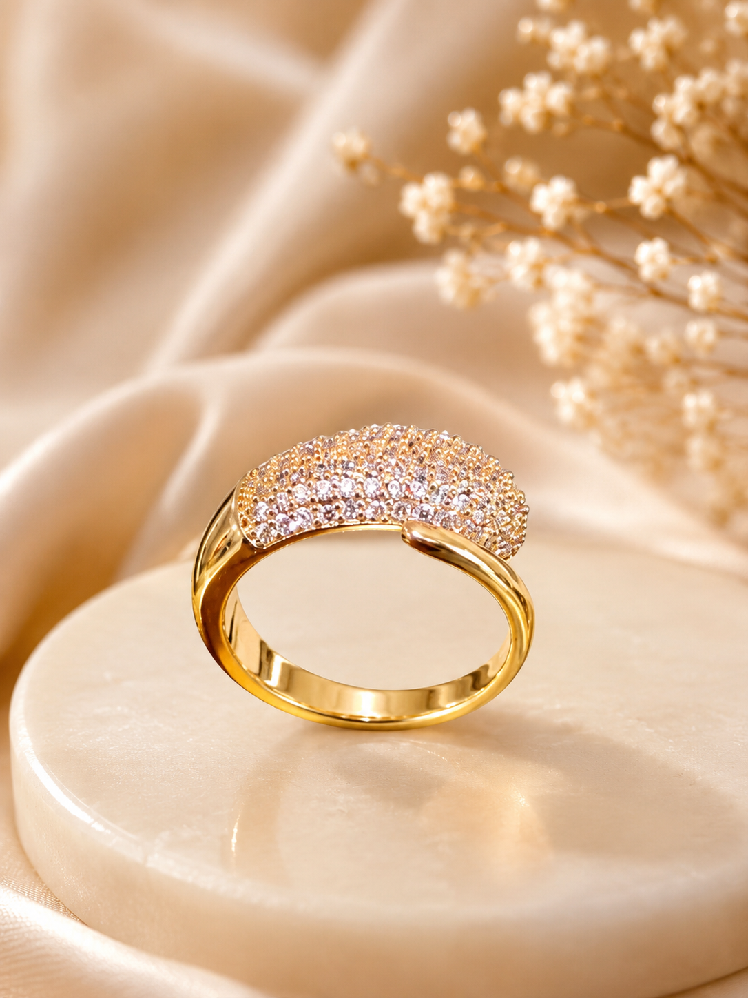 American dimond cocktail ring